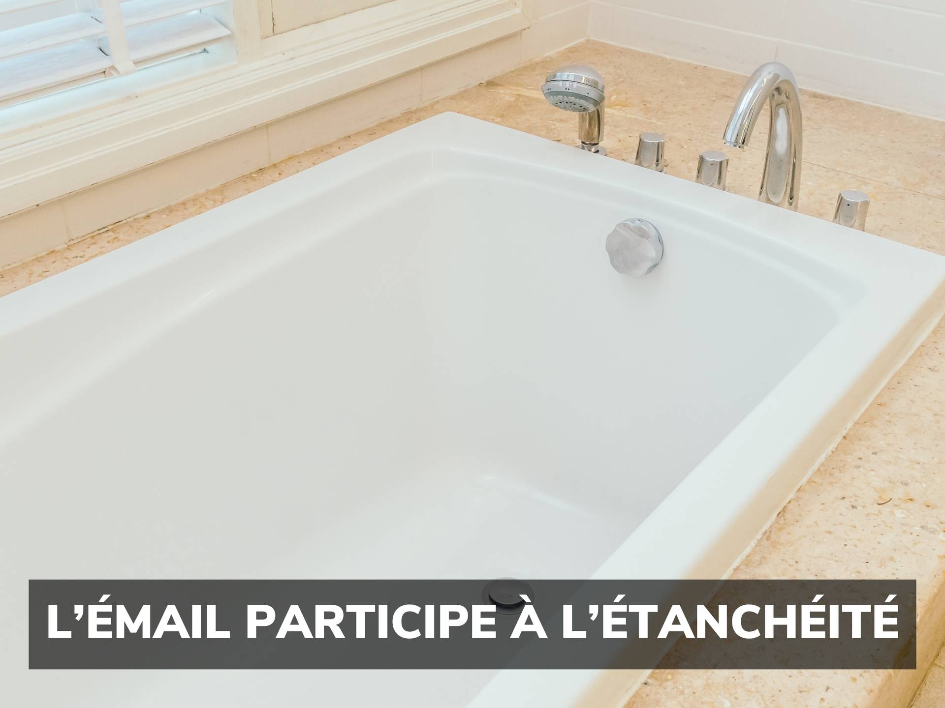 Réparer l'email d'une baignoire / évier